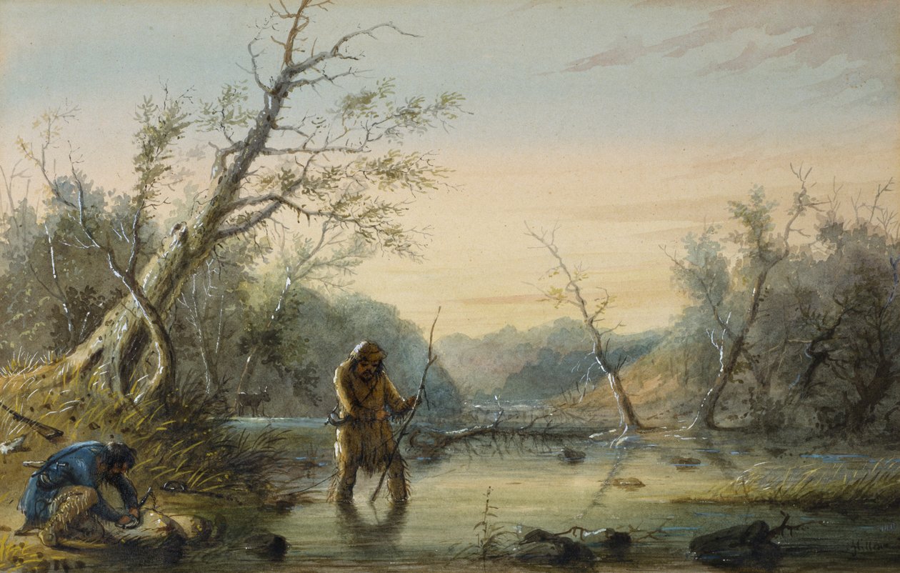 Hódcsapdázás alkotó: Alfred Jacob Miller