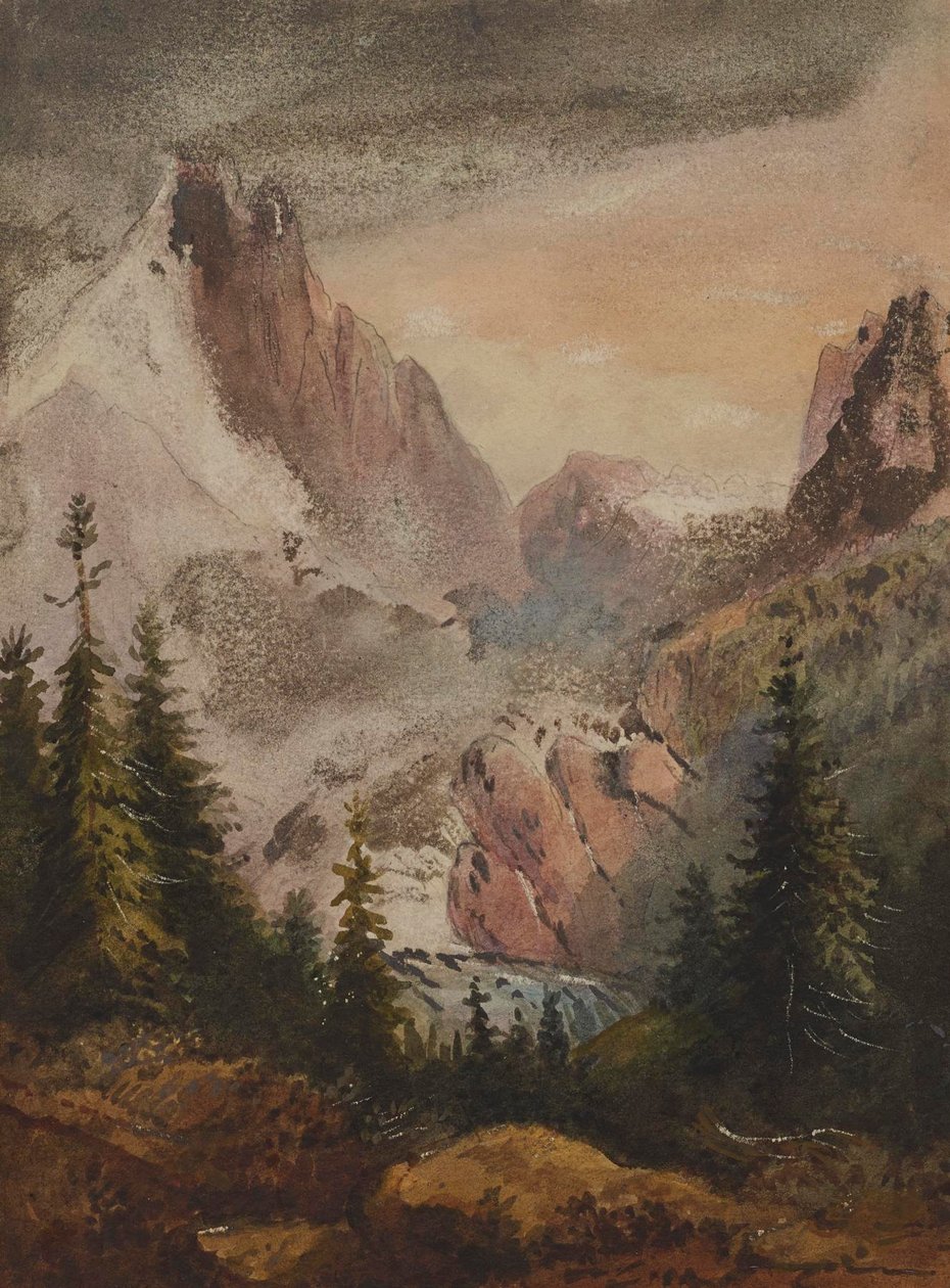Kilátás a hegyekre alkotó: Alfred Jacob Miller