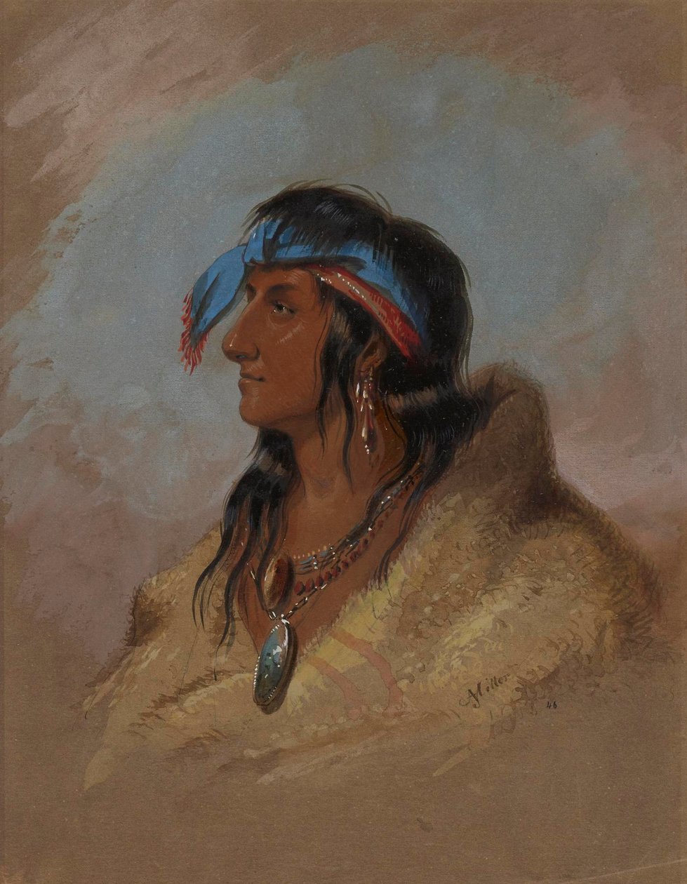 White Plume alkotó: Alfred Jacob Miller