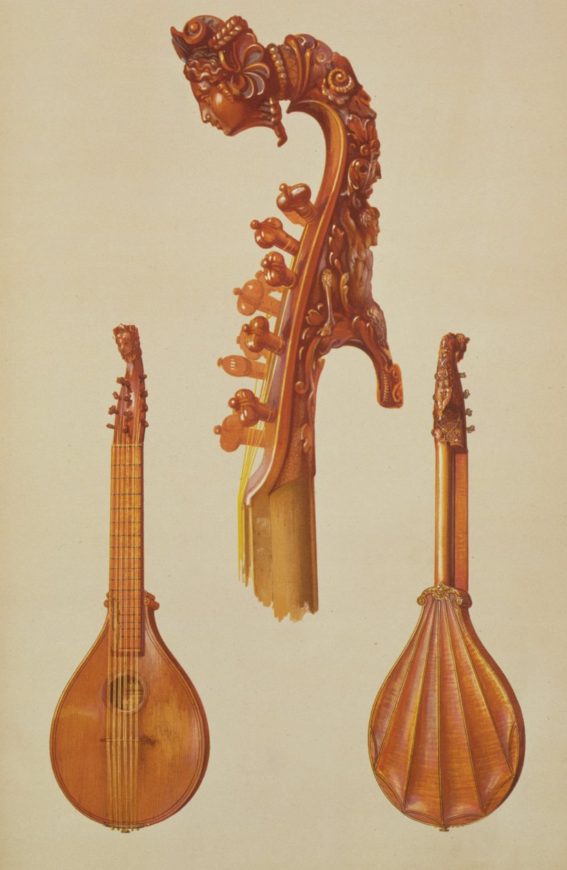 Antonio Stradivarius (kb. 1644-1737) által készített citrom 1700-ban, a „Hangszerek”-ből (színes litó) alkotó: Alfred James Hipkins