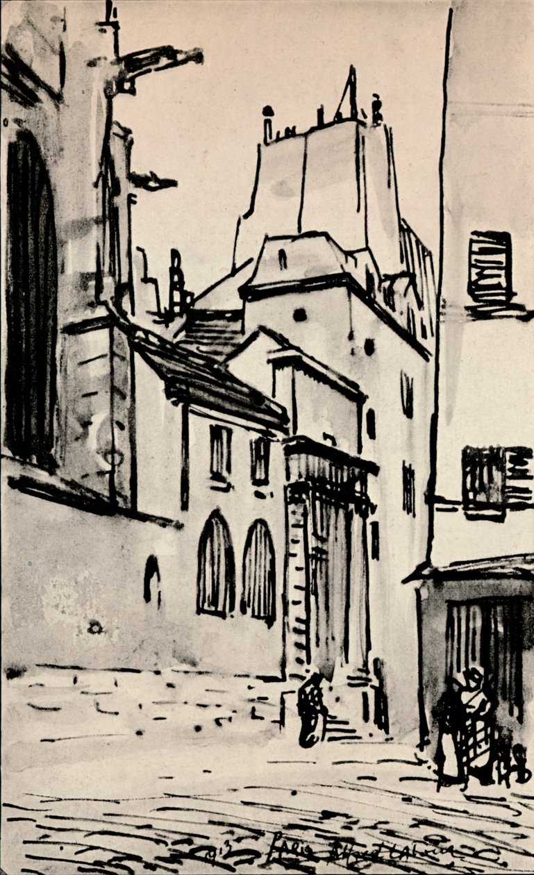 "Rue des Barres", 1915 alkotó: Alfred Latour