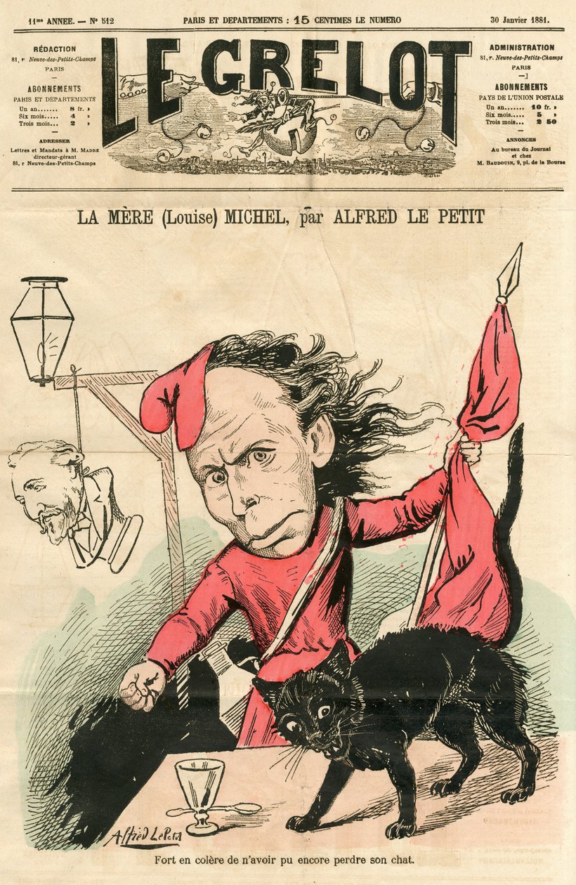 A „Le Grelot”, Színes szatirikus borítója alkotó: Alfred Le Petit
