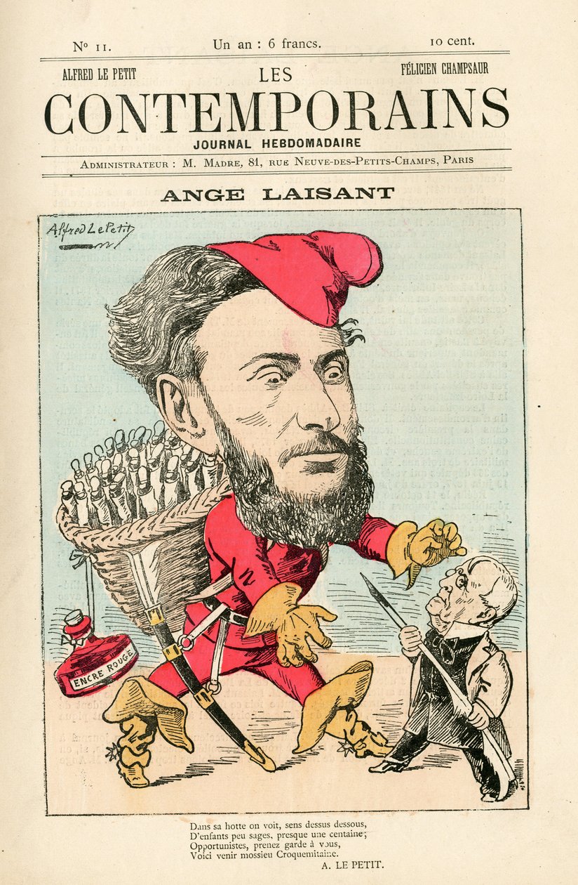 A „Les Contemporains” borítója, 11. szám alkotó: Alfred Le Petit