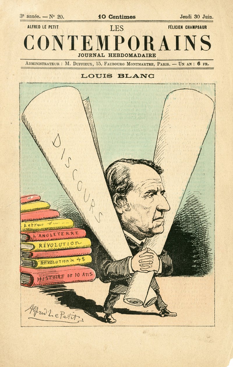 A „Les Contemporains” borítója, 20. szám alkotó: Alfred Le Petit