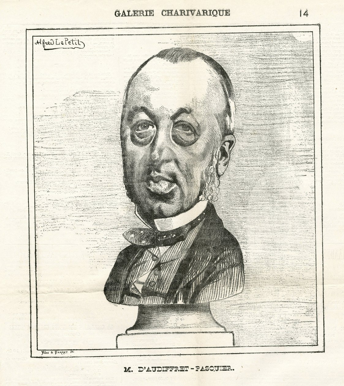 Illusztráció: Alfred Le Pete (1841-1909) Le Charivariban alkotó: Alfred Le Petit