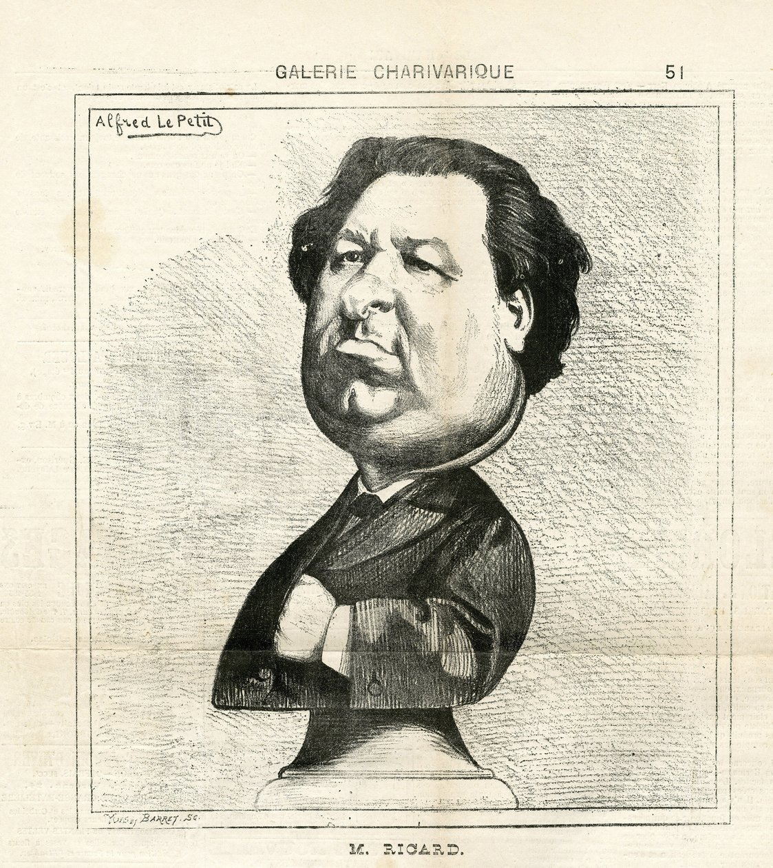 Illusztráció: Alfred Le Pete (1841-1909) Le Charivariban alkotó: Alfred Le Petit