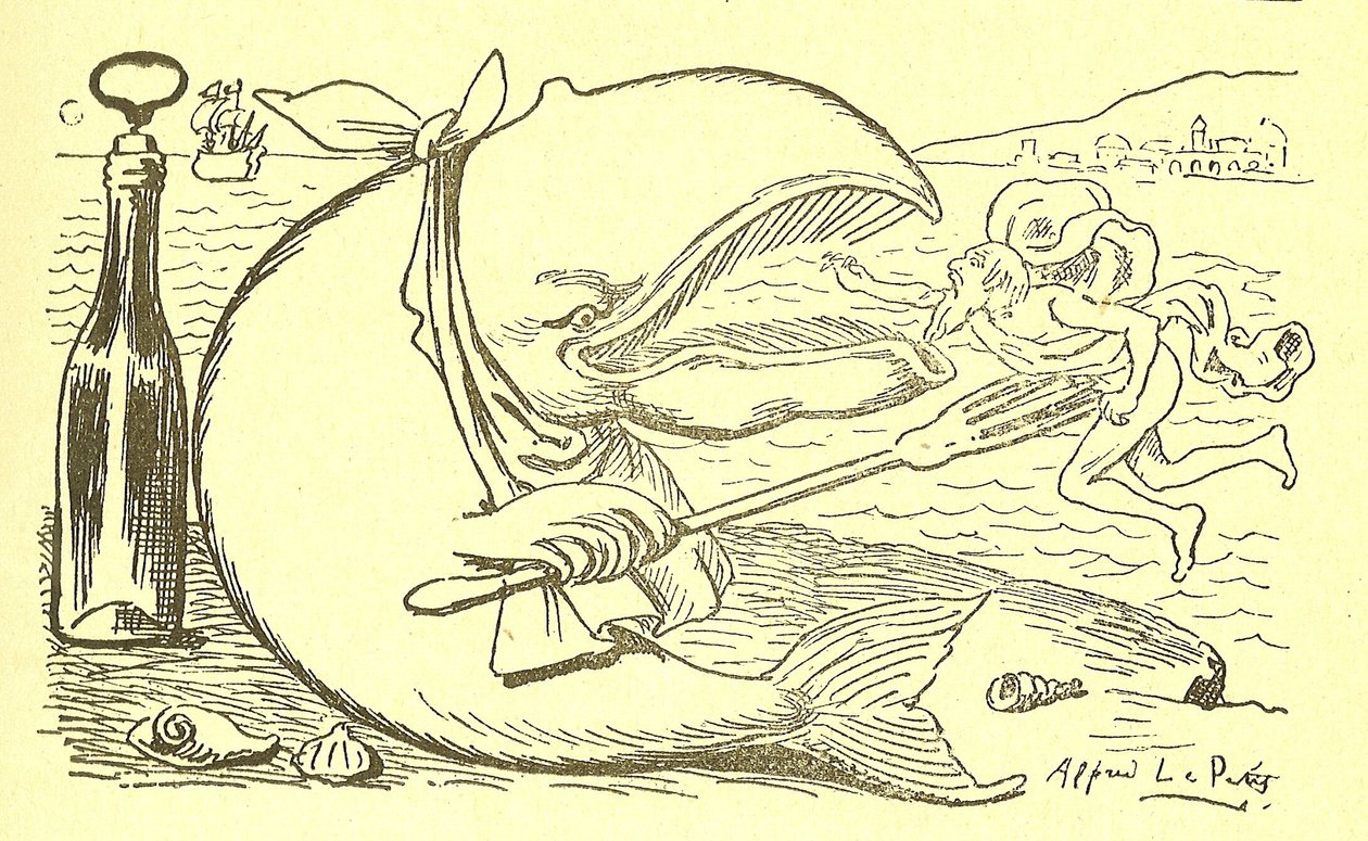 Illusztráció Alfred Le Pete-ről (1841-1909) Gros-Jeanban és gyógymódjáról alkotó: Alfred Le Petit