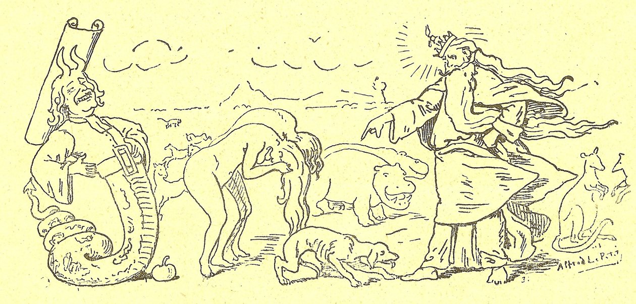 Illusztráció Alfred Le Pete-ről (1841-1909) Gros-Jeanban és gyógymódjáról alkotó: Alfred Le Petit