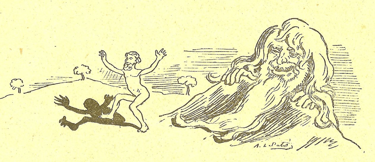Illusztráció Alfred Le Pete-ről (1841-1909) Gros-Jeanban és gyógymódjáról alkotó: Alfred Le Petit