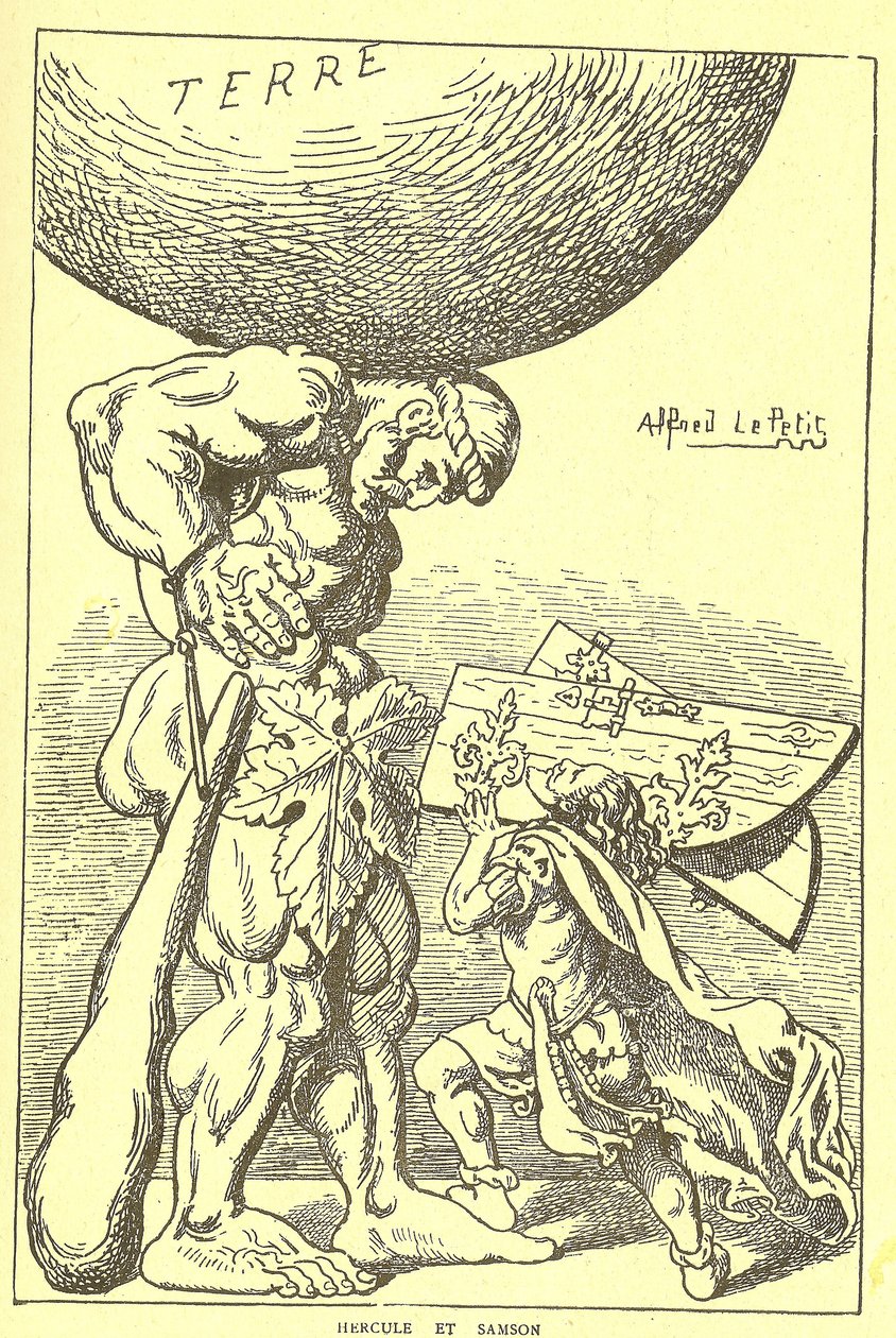Illusztráció Alfred Le Pete-ről (1841-1909) Gros-Jeanban és plébániájáról alkotó: Alfred Le Petit