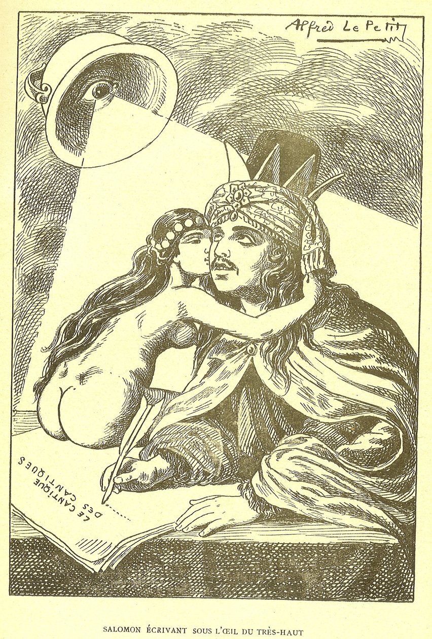 Illusztráció Alfred Le Pete-ről (1841-1909) Gros-Jeanban és plébániájáról alkotó: Alfred Le Petit