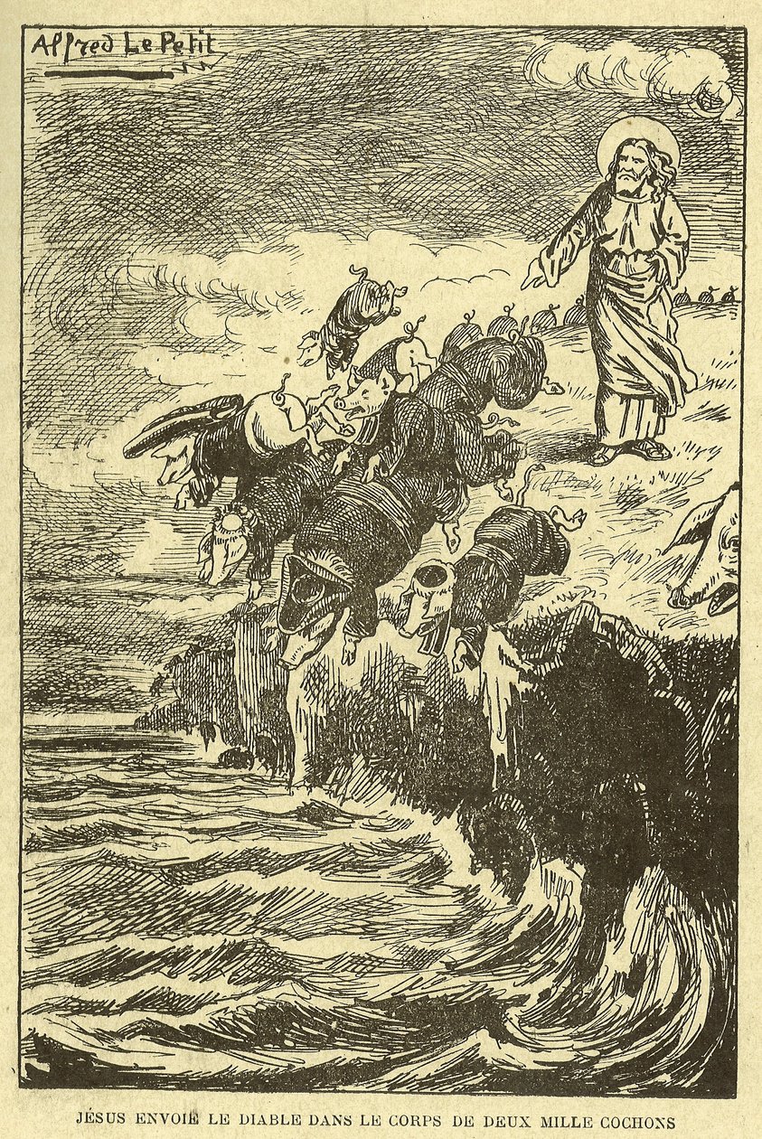 Alfred Le Pete (1841-1909) illusztrációja a Gros-Jean és fia gyógyításában alkotó: Alfred Le Petit