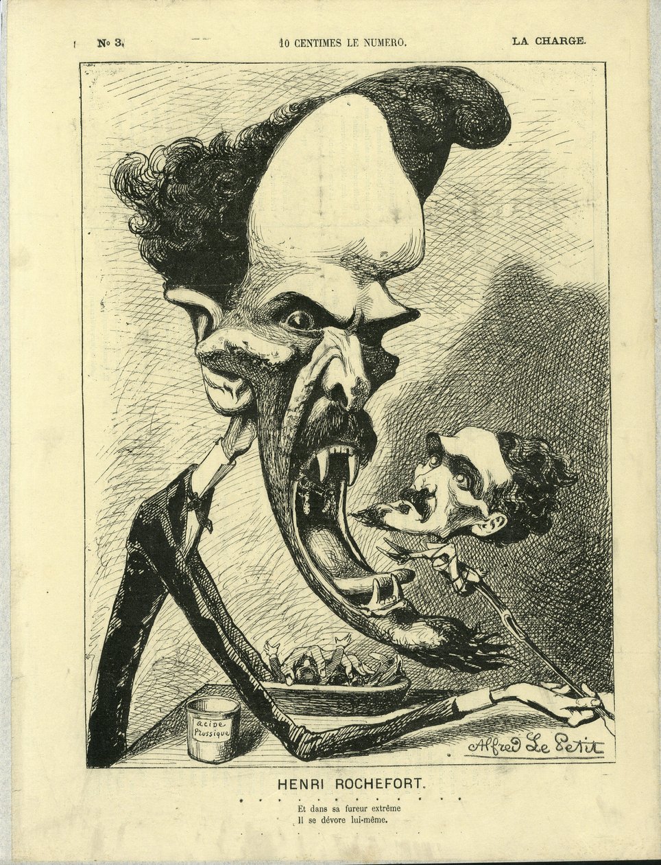 Alfred Le Pete (1841-1909) illusztrációja: La Charge (1870), 3. sz. alkotó: Alfred Le Petit