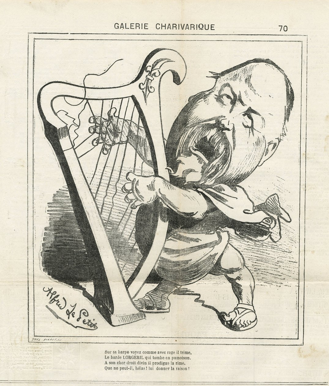 Alfred Le Pete (1841-1909) illusztrációja Le Charivariban alkotó: Alfred Le Petit