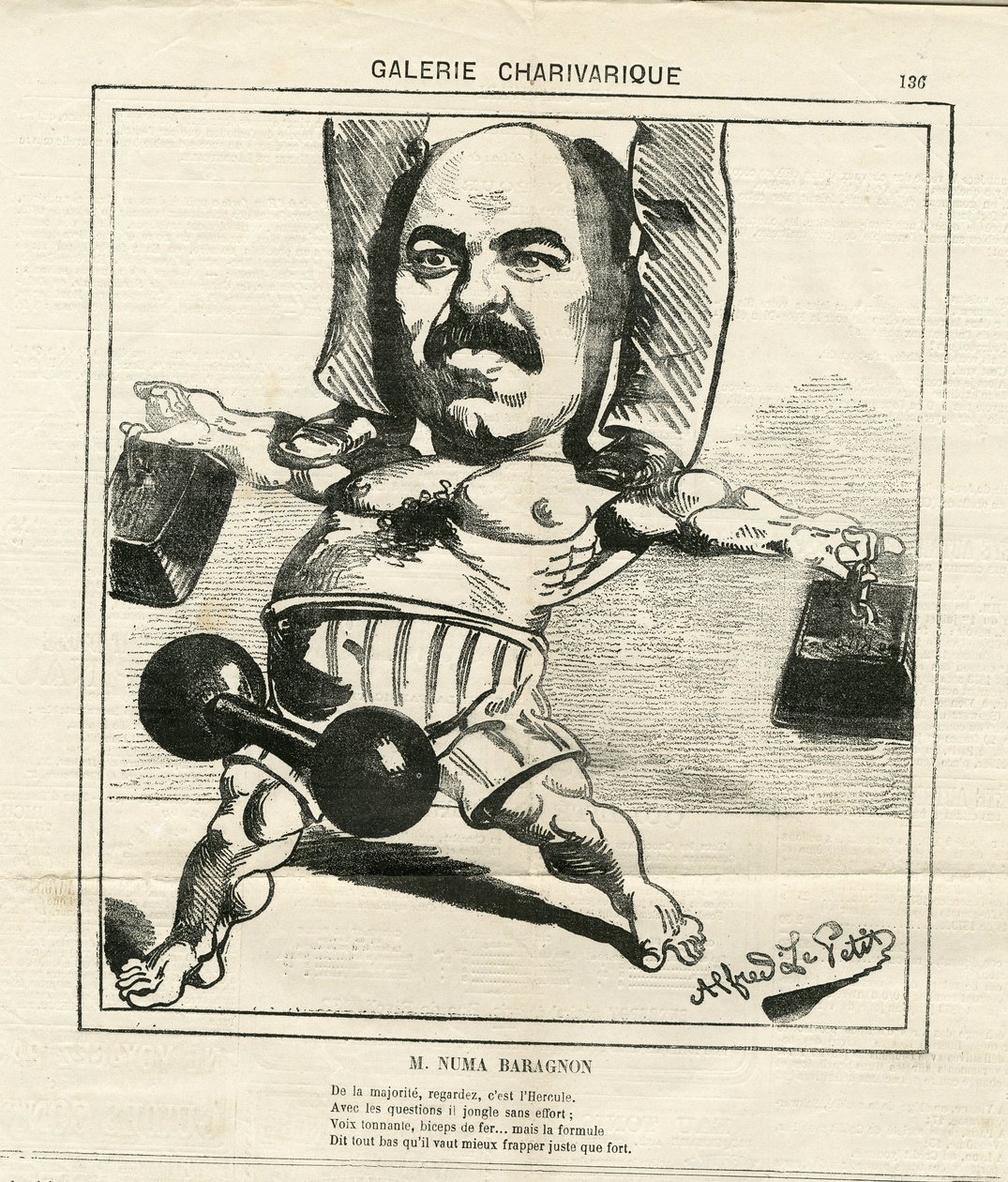 Alfred Le Pete (1841-1909) illusztrációja Le Charivariban alkotó: Alfred Le Petit