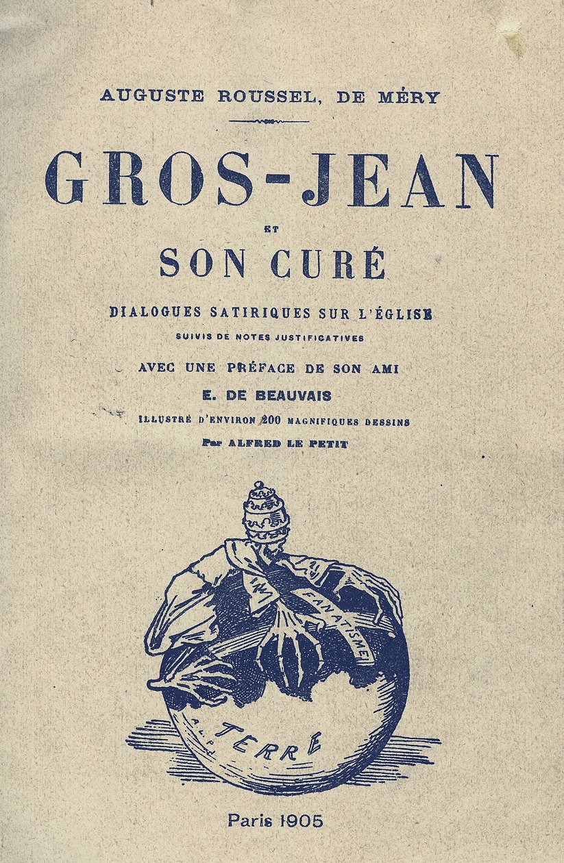 Alfred Le Petité (1841-1909) illusztrációja Gros-Jean és gyógymódjának borítójához alkotó: Alfred Le Petit