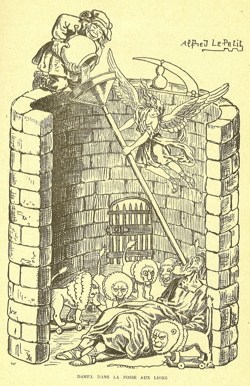 Illusztráció Alfred Le Petitéről (1841-1909) Gros-Jeanban és plébániájáról alkotó: Alfred Le Petit