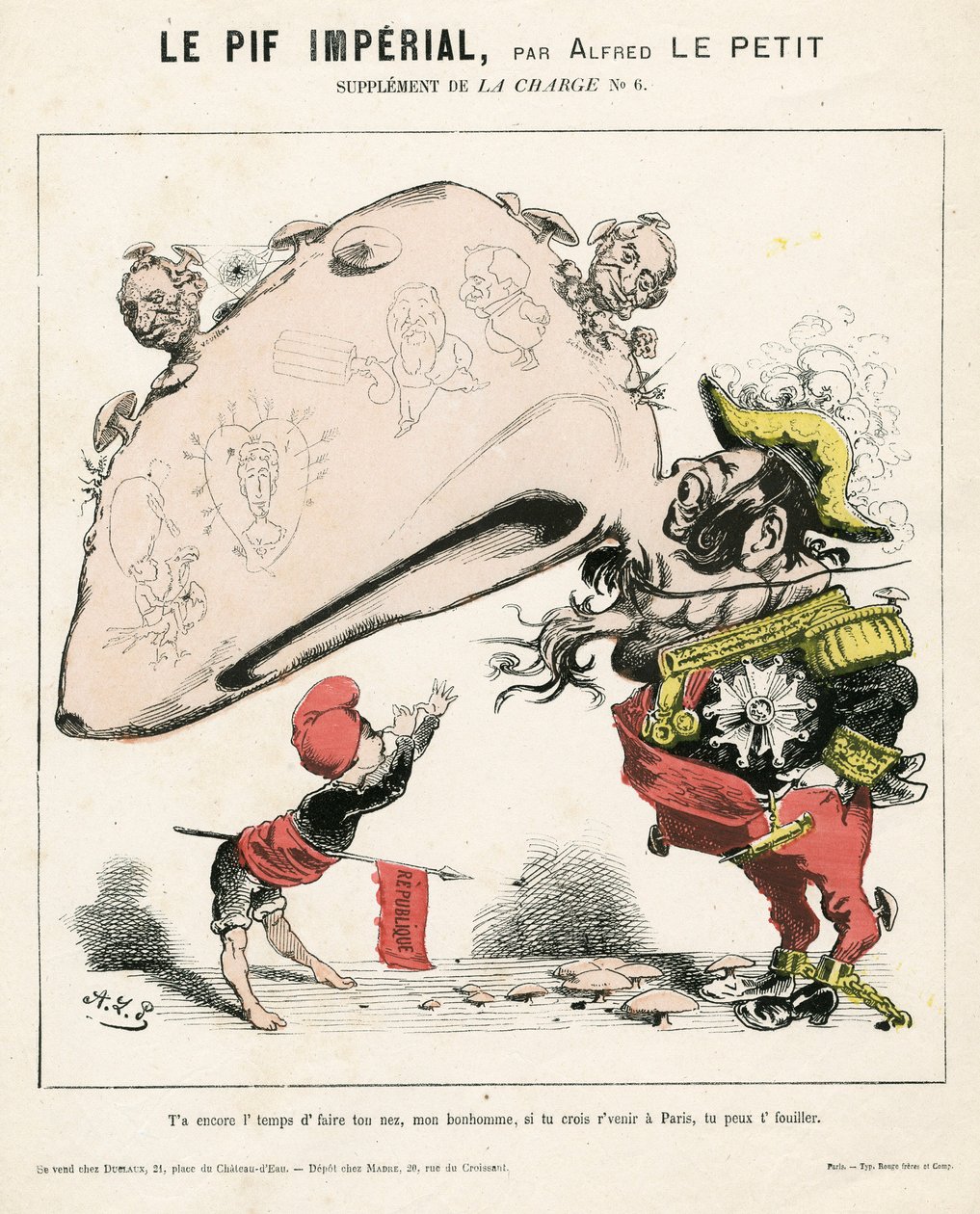 The Charge (1870), 6. szám, Színes szatirikus alkotó: Alfred Le Petit