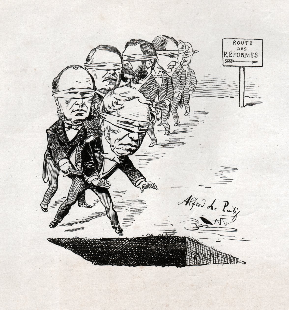 Reformes en France. Reformok Franciaországban. alkotó: Alfred Le Petit