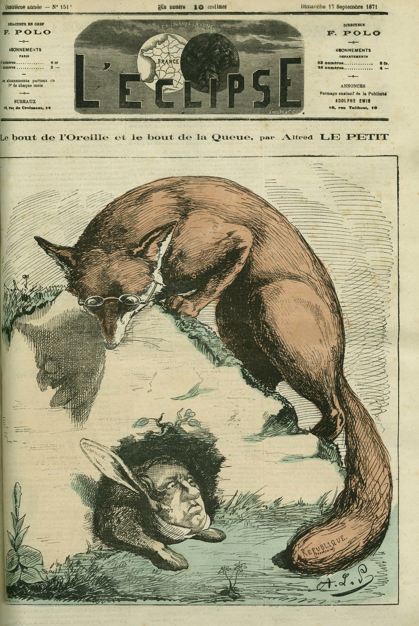 A fül hegye és a farok hegye, Adolphe Thiers rókában - Republique és Philippe d