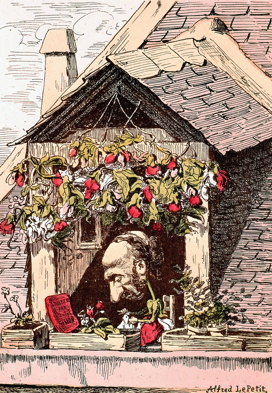 rajzfilm Jules Simon íróról (1814-1896), a "l