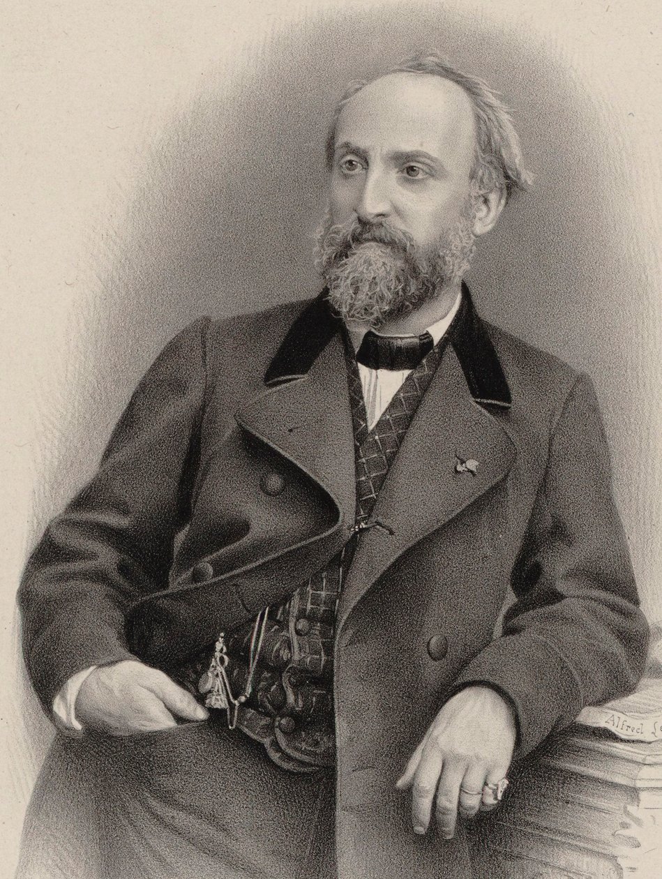 Antoine Francois Marmontel zeneszerző portréja 1816-1898. alkotó: Alfred Lemoine