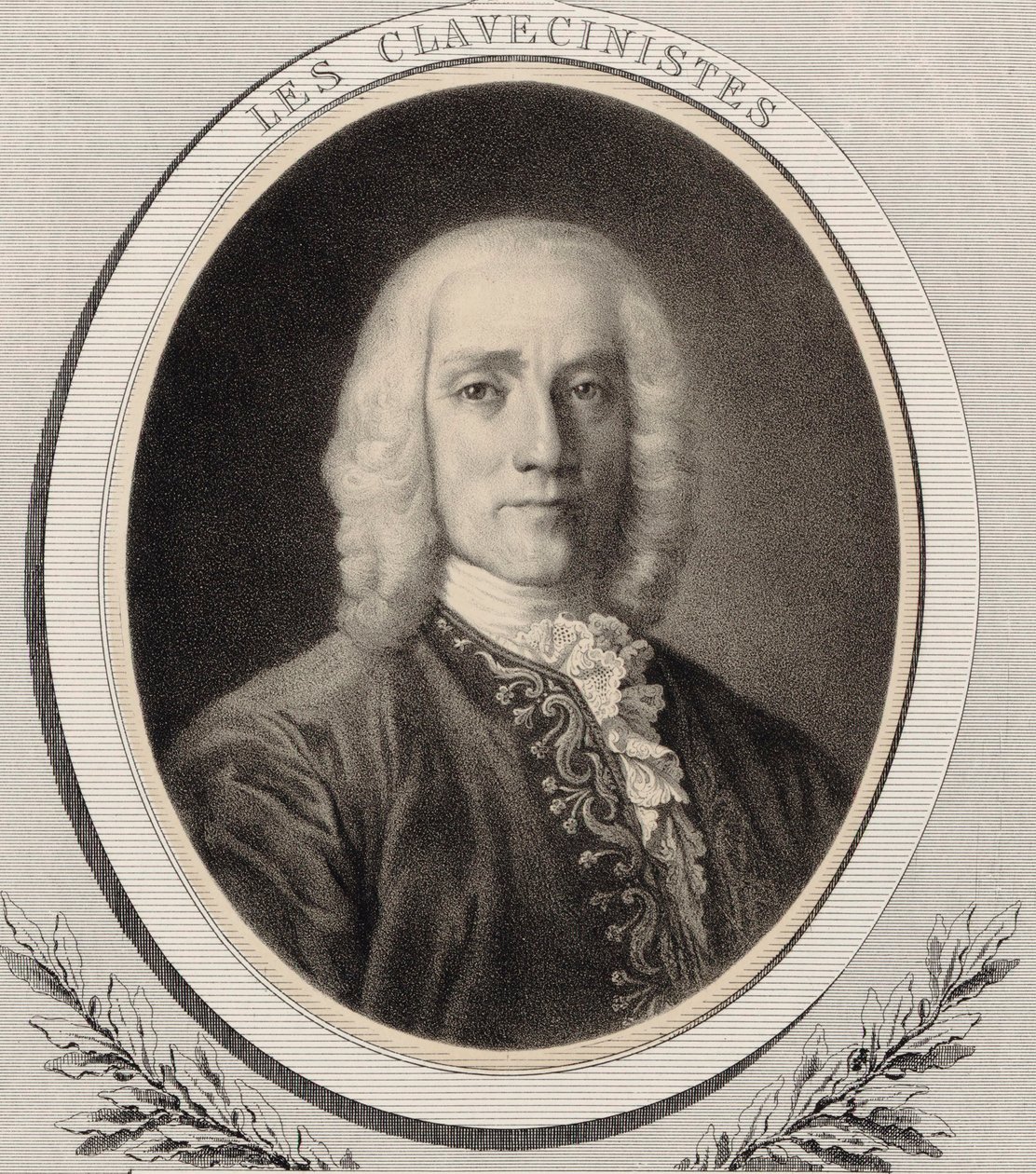 Domenico Scarlatti zeneszerző portréja 1685-1757, c. 1850. alkotó: Alfred Lemoine