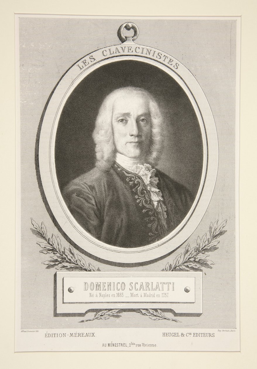 A Clavichordisták: Domenico Scarlatti alkotó: Alfred Lemoine