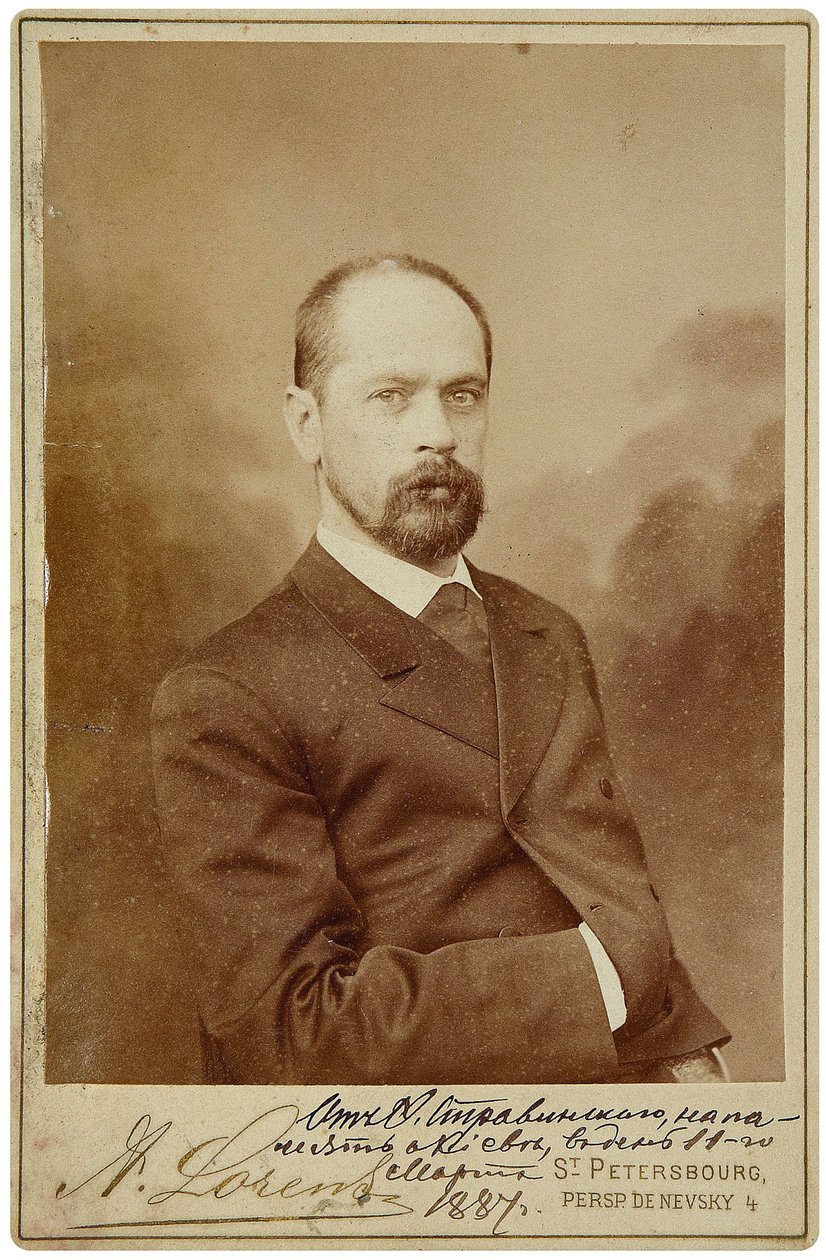 Feodor Stravinski (1843-1902) - Fjodor Ignatyevich Stravinsky basszusgitáros operaénekes (1843-1902) portréja - Petersburg Fotóstúdió Alfred Lorens. Fénykép alkotó: Alfred Lorens