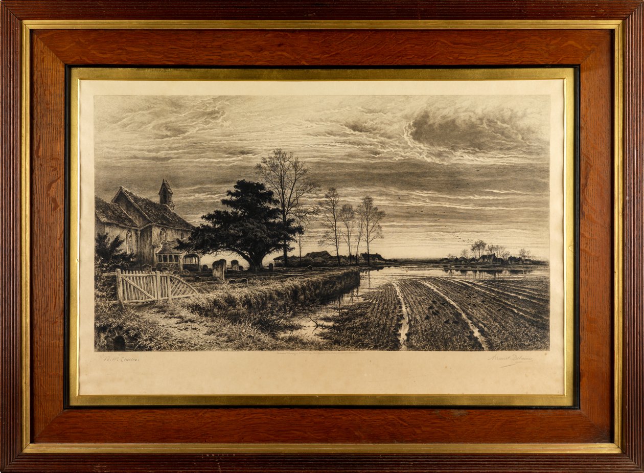 Este fény lesz (rézkarc) alkotó: Alfred Louis Brunet Debaines