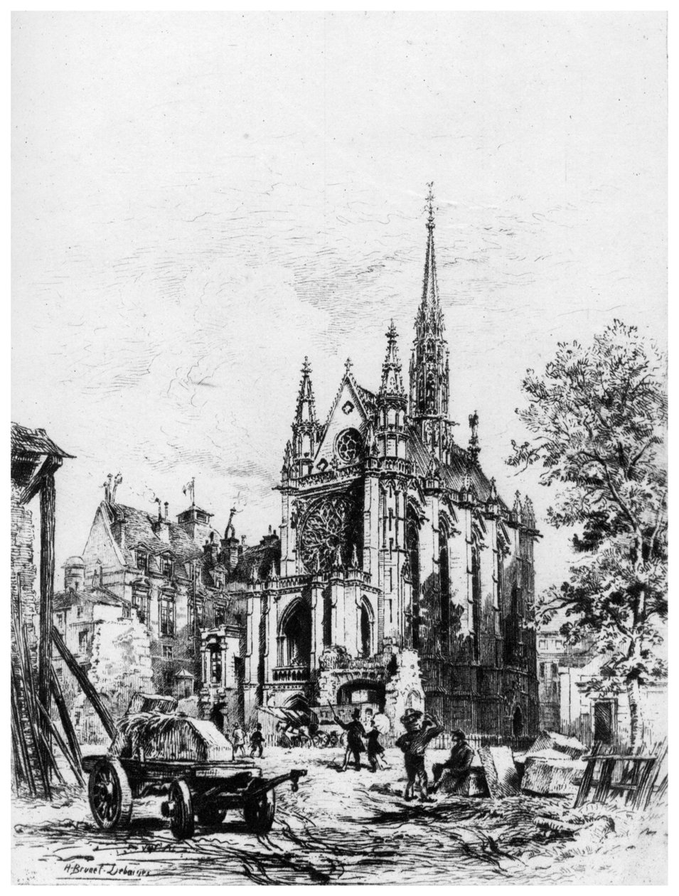 A Sainte-Chapelle, 1865-1935, 1924 alkotó: Alfred Louis Brunet Debaines
