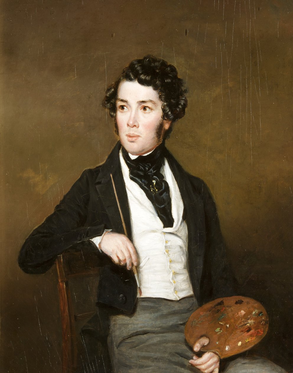 Egy ismeretlen férfi portréja alkotó: Alfred Newland Smith