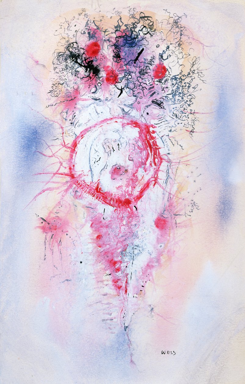 Kompozíció, 1950 körül (gouache papíron) alkotó: Alfred Otto Wolfgang Schulze Wols
