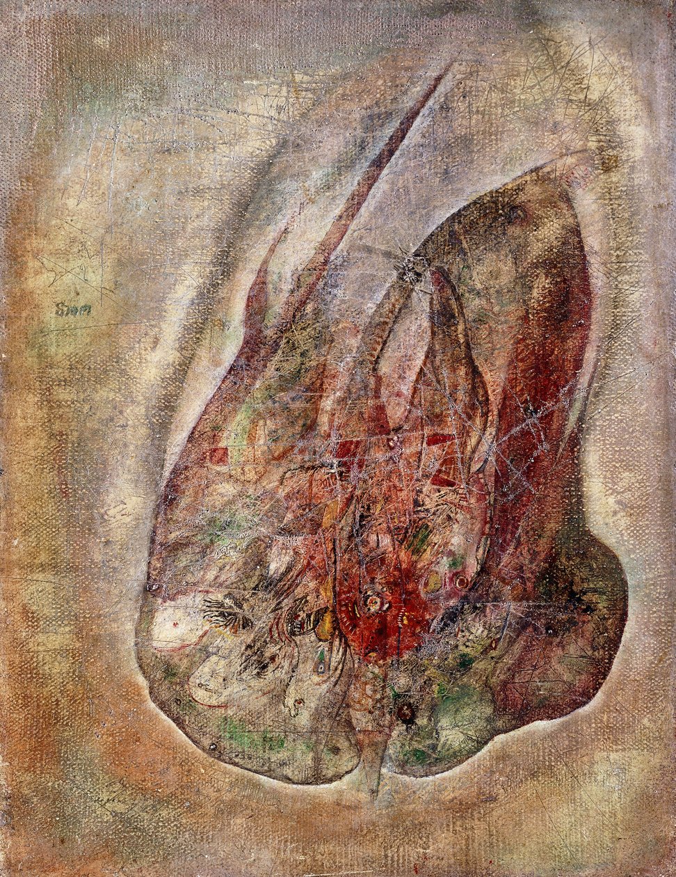 Cím nélkül, 1946 körül (olaj, vászon) alkotó: Alfred Otto Wolfgang Schulze Wols