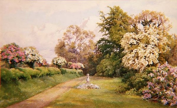 Sharcomb kert (akvarell) alkotó: Alfred Parsons