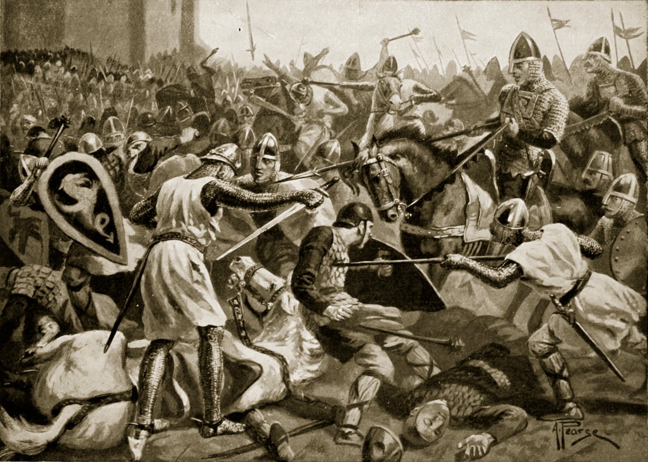 Robert fogságba esett Tinchebralban, 1106, illusztráció a "Hutchinson