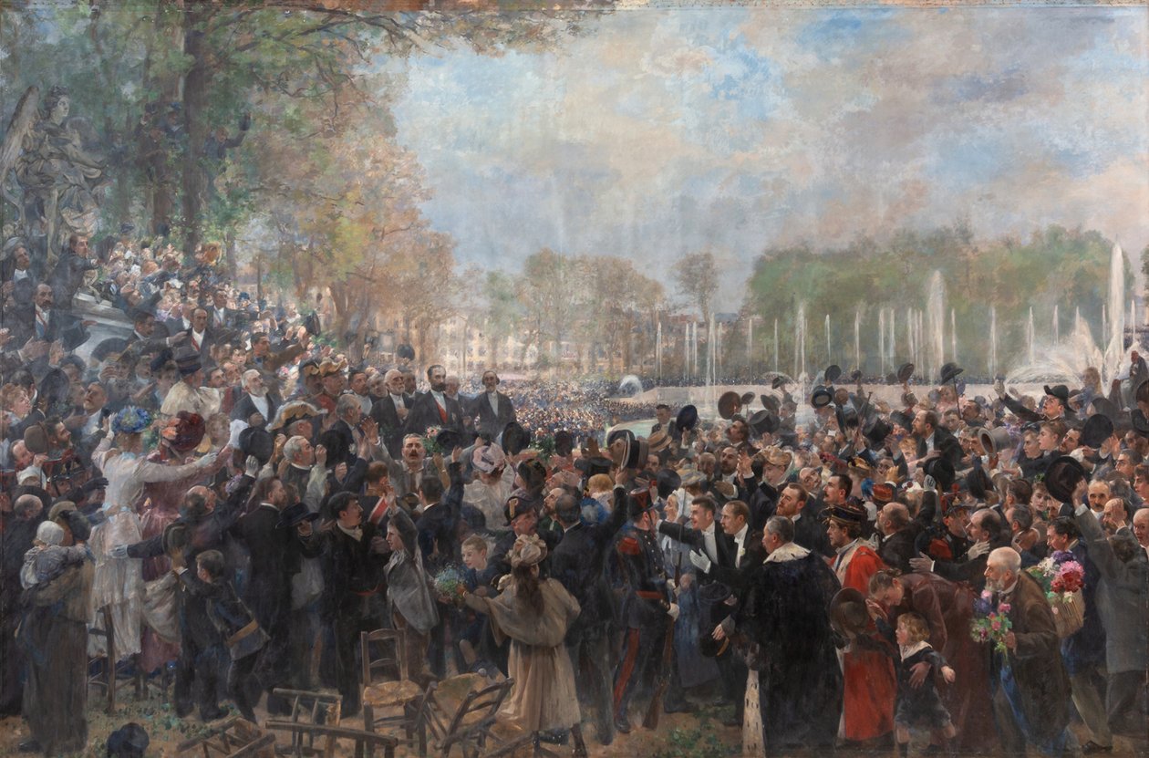 Az 1789-es, 1893-as uradalmi tábornok századik évfordulójának megünneplése. alkotó: Alfred Philippe Roll