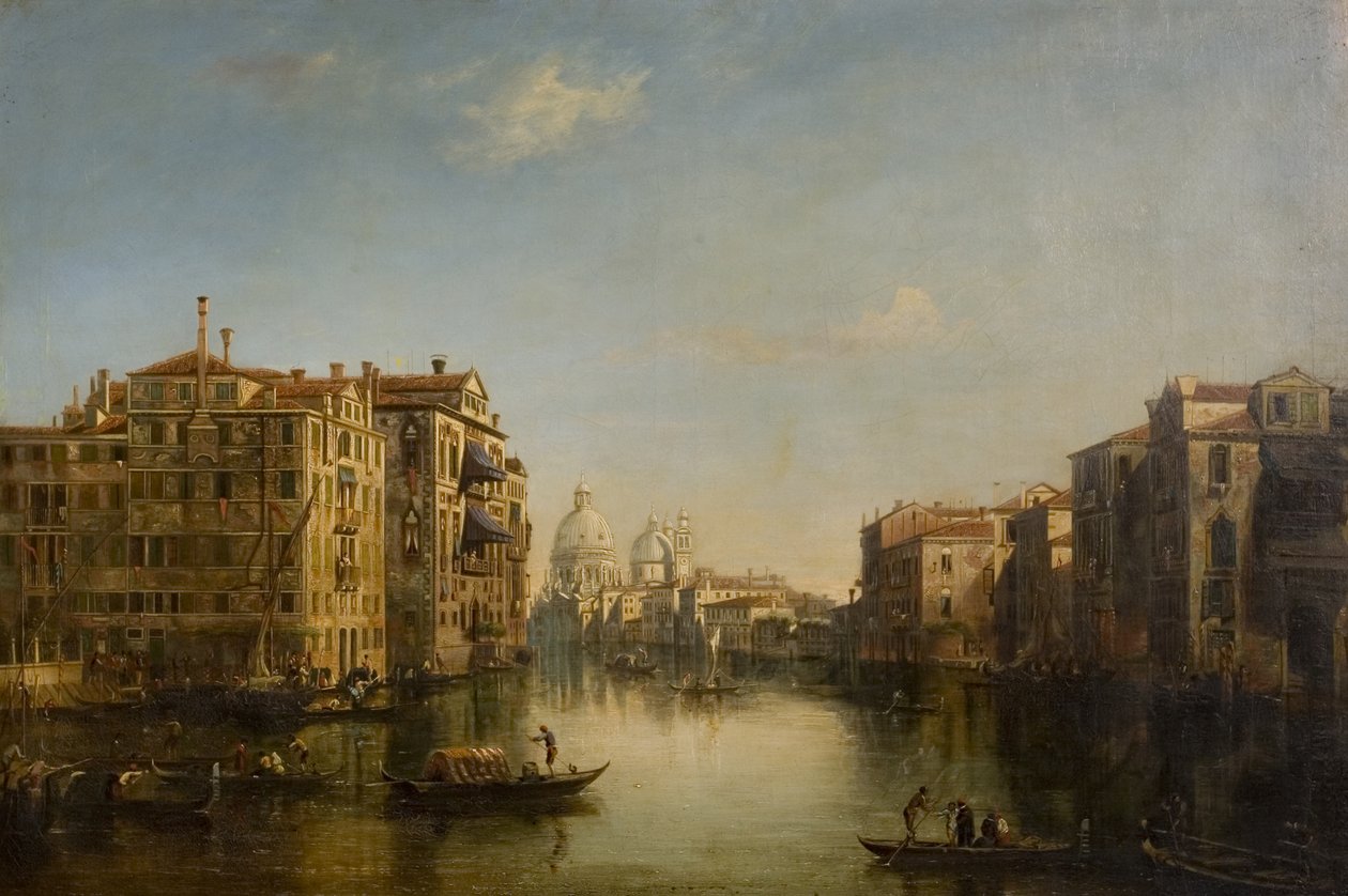 Canal Grande, Velence, 19. század alkotó: Alfred Polentine