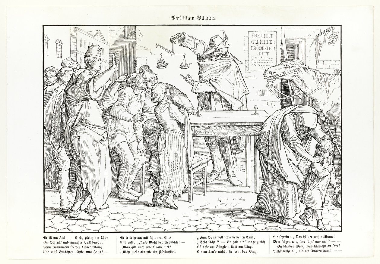 A halál tánca is, III. tányér alkotó: Alfred Rethel