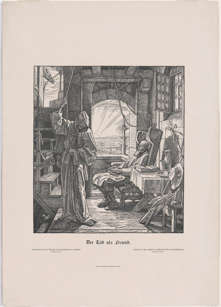A fojtogató halál alkotó: Alfred Rethel