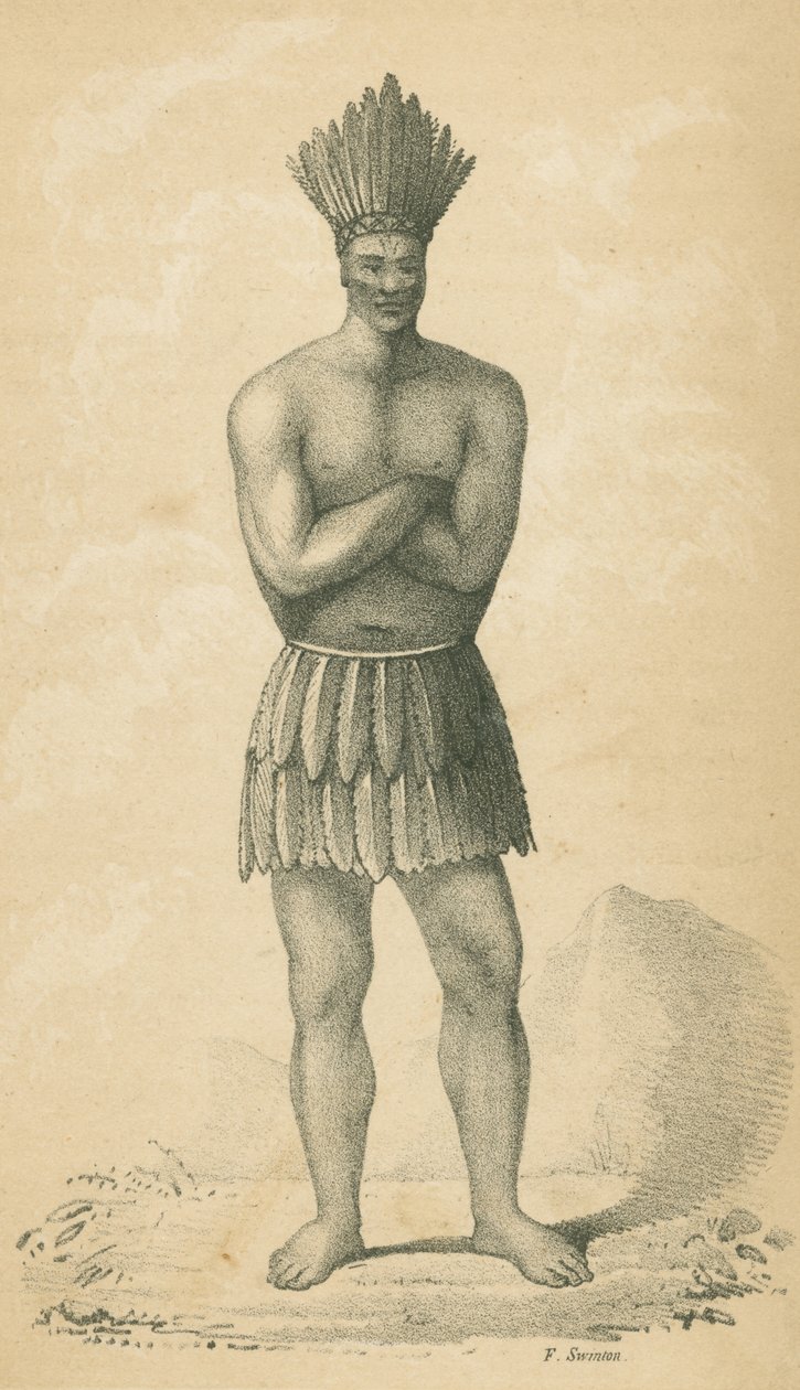 Egy indián "Tobetbe" öltözve alkotó: Alfred Robinson