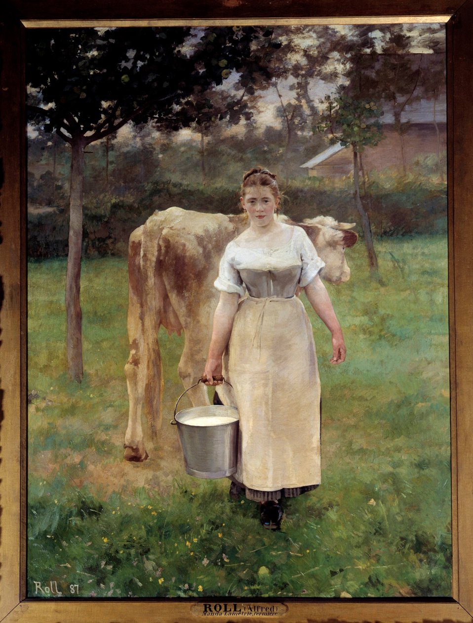 Manda Lametrie, a gazda. Alfred Philippe Roll (1846-1919) festménye 1887 V. 2,14 x 1,61 m Párizs, Muse d