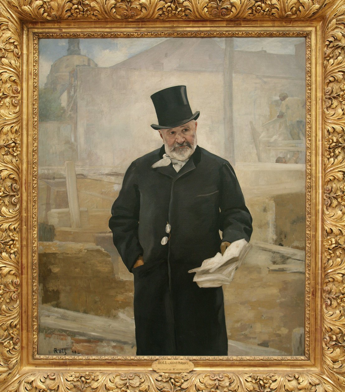 Adolphe Alphand portréja (1817-1891), 1888 (olaj, vászon) alkotó: Alfred Roll