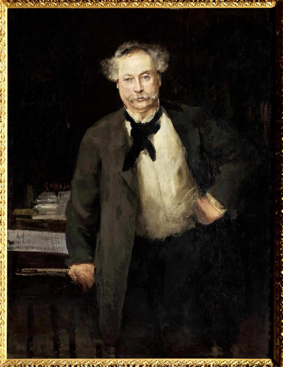 Ifjabb Alexandre Dumas (1824-1895) francia író portréja. Alfred Philippe Roll festménye (1846-1919) alkotó: Alfred Roll