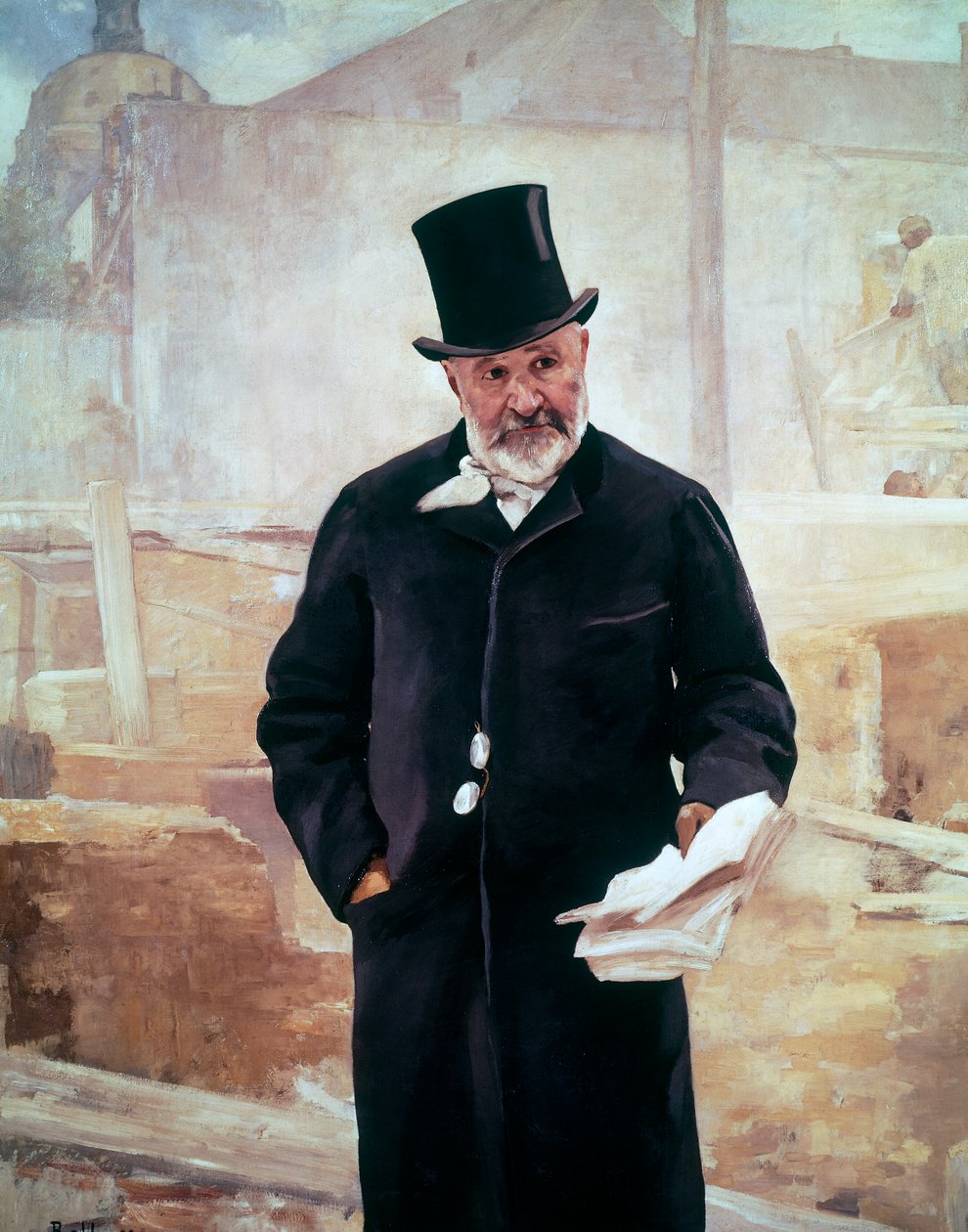 Jean-Charles Adolphe Alphand (1817-1891) francia mérnök portréja, Olaj, vászon, Alfred Philippe Roll (1846-1919) alkotó: Alfred Roll