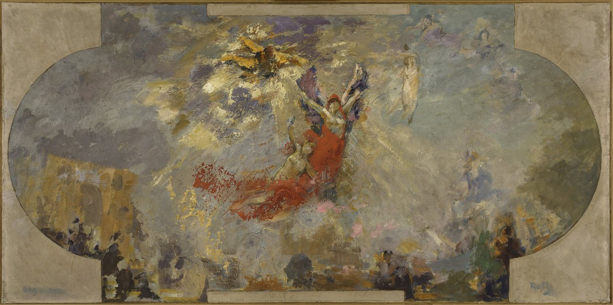 Vázlat a Petit Palais déli galériájához: 1906 és 1913 között (olaj, vászon, fa). alkotó: Alfred Roll