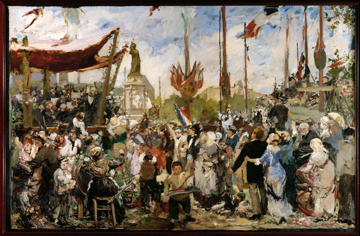 Július 14. 1880 (olajvázlat) alkotó: Alfred Roll