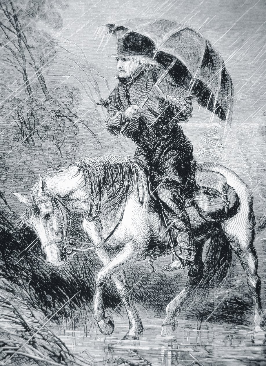 "The Circuit Rider" alkotó: Alfred Rudolph (after) Waud