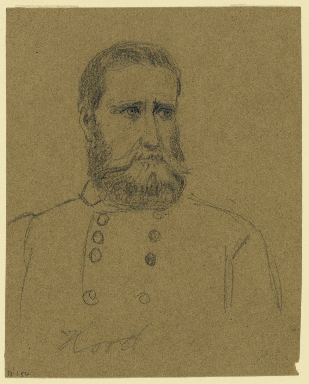 John Bell Hood szövetségi tábornok alkotó: Alfred Rudolph Waud