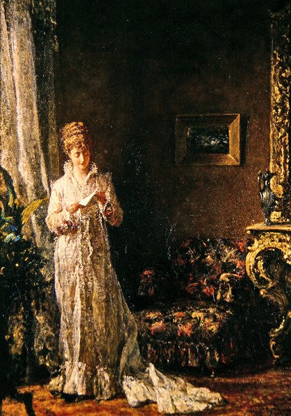 Csipkeruhás hölgy (jó hír) alkotó: Alfred Seifert